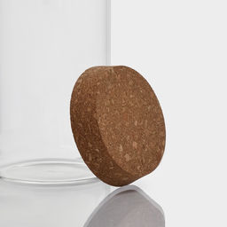 Банка для хранения сыпучих «Классика», 800 мл, 8.5×19 см, с пробковой крышкой, стекло