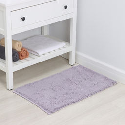 Коврик для дома LaDо́m, букли, ворс 2.5 см, плотность 1400 г, 50×80 см, сиреневый