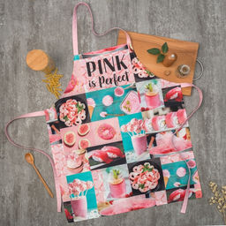 Фартук Этель PINK 70×60 см, 100% хлопок, саржа 190 гр/м²