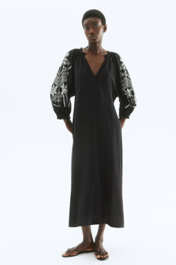 Vestido bordado de algod?n - H&m фото 3