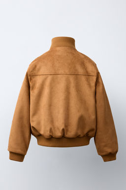 CAZADORA BOMBER EFECTO ANTE / Tostado - Zara фото 5