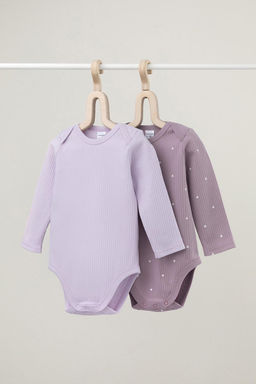 К 6526-2уп/нежно-лавандовый,морской туман набор полукомбинезон (боди) яс