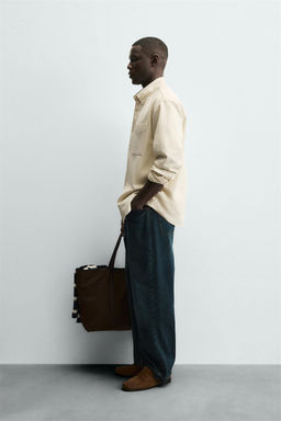 CONTRAST STITCHING OVERSHIRT - Zara фото 4