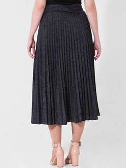 Юбка плиссе больших размеров длинная женская - Almond фото 6