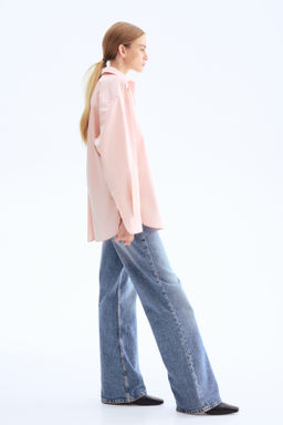 Camisa oversize en popelina de algod?n - H&m фото 4