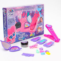 УЦЕНКА Набор 2 в 1 Студия красоты, аксессуары для волос, мелки, блёстки, My little pony