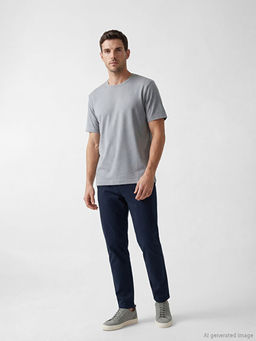 %100 Pamuk Regular Fit Basic Ti??rt