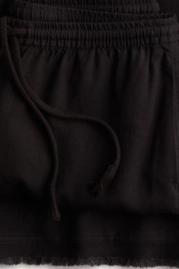 Pantal?n en mezcla de lino con cord?n de ajuste - H&m фото 5