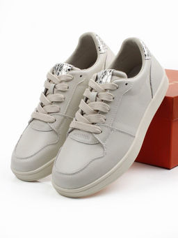 03-A1019-2 LT. BEIGE Полуботинки спортивные женские (натуральная кожа)