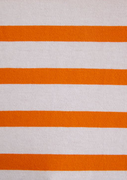 Mavi Logo Bask?l? Cizgili Turuncu Tisort фото 9