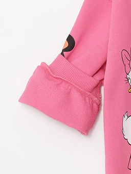 Bisiklet Yaka Minnie Mouse Bask?l? K?z Bebek Sweatshirt - Waikiki фото 2