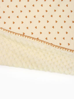 Плед «Этель. Сердечки», 100×100 см, муслин двухслойный