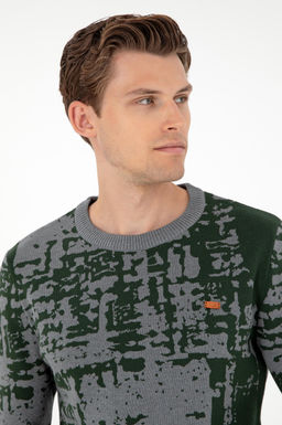 Мужской серый меланжевый свитер Неожиданная скидка в корзине - U.s. polo assn фото 2