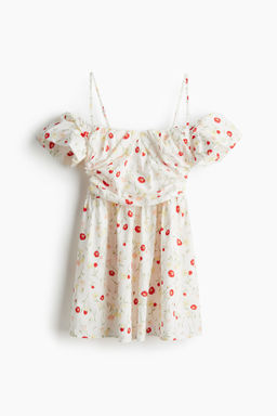 Vestido drapeado con hombros cut-out
