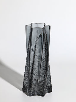 Ваза «Флоранс», 25×11×9 см, стекло, серая