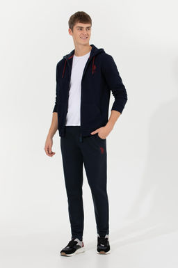 Кардиган U.S. Polo Assn мужской темно-синий хлопок  фото 4