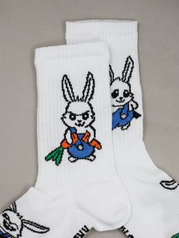 Носки р.40-45 TxT Кролик с морковкой и топором - Krumpy фото 8