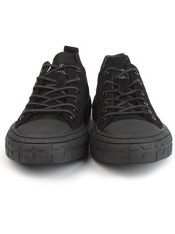 03-N72699-1 BLACK Полуботинки спортивные мужские (натуральная замша)