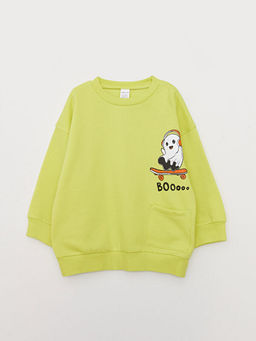 Bisiklet Yaka Uzun Kollu Erkek Bebek Sweatshirt ve Pantolon 2li Tak?m