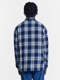 Рубашка мужская хлопковая в синюю клетку синяя клетка 111906 - Mark formelle фото 4