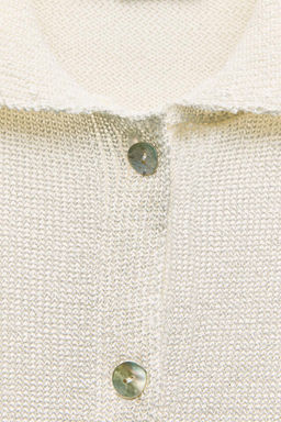 PLAIN KNIT POLO COLLAR TOP - Zara фото 8