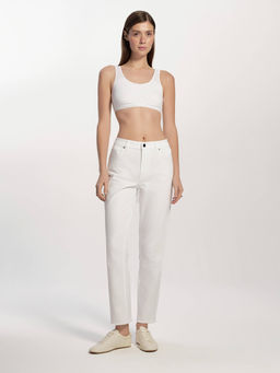 CONTE CON-723 Белые джинсы slim из eco-friendly денима white