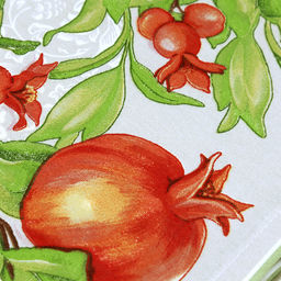 Гранат Скатерть 200х145см, длина стола до 160см, на 6-8 персон, хлопок Премиум 186г/м2, Домашняя мода (Россия) фото 2