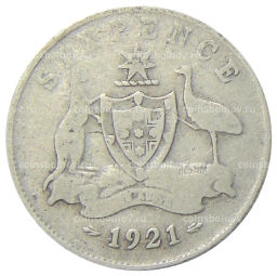 6 пенсов 1921 года Австралия
