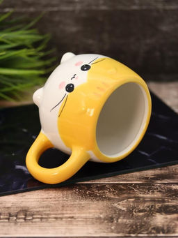 Кружка керамическая Cat, orange, 450 мл