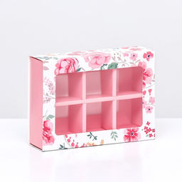 Цена за 5 шт. Коробка для 6 конфет «Тебе с любовью» 13.7×9.8×3.11. Кондитерская упаковка