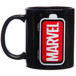 Кружка-хамелеон, черная, 330 мл Marvel, Мстители  фото 2