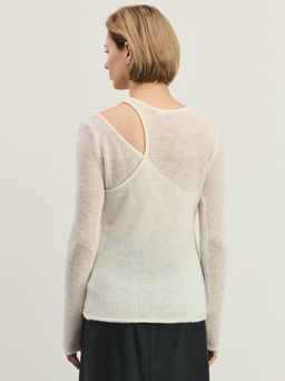 Джемпер с асимметричным вырезом / Zarina  фото 5