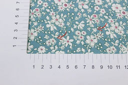 Штапель Малика цв.бирюзово-зеленый винтаж-2, СОРТ2, ш.1.42м, вискоза-100%, 90гр/м.кв - Купава фото 12