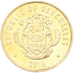 Монета 10 центов 2016 года Сейшелы