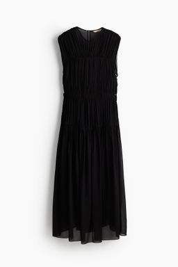 Vestido fruncido de viscosa
