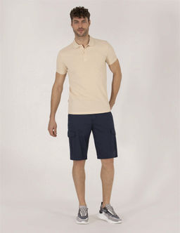 Lacivert Comfort Fit Kargo Cepli _ort