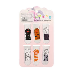 Набор закладок магнитных для книг 6 штук Лапки 60*19мм МИКС CALLIGRATA фото 10