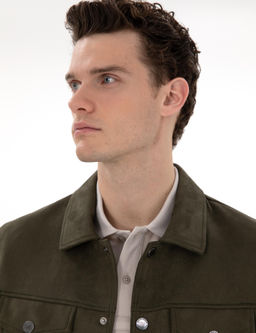 Haki Deri Ceket - Pierre cardin фото 2
