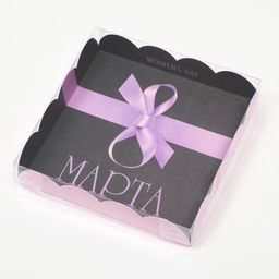 Цена за 5 шт. Коробка для печенья «С 8 Марта», 15×15×3 см