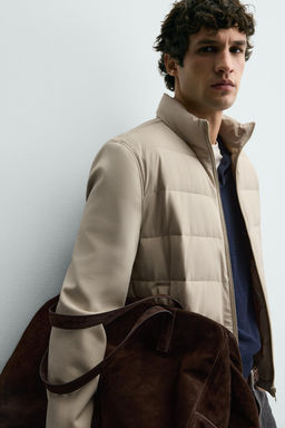 CAZADORA COMBINADO ACOLCHADO / Beige - Zara фото 6