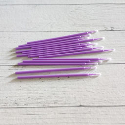 Kristaller Микробраши одноразовые для нанесения растворов / MA-102 Ultrafine, фиолетовый, 100 шт  фото 3