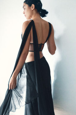 DRAPED GEORGETTE SKIRT - Zara фото 2