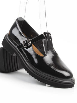 06-M47-14 BLACK Туфли женские (натуральная кожа)