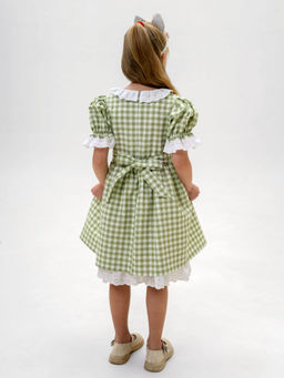 ДЛ 26-4 платье для девочки Забава клетка