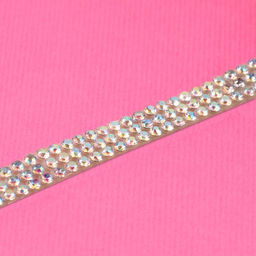 Стразы самоклеящиеся, с голографией, d=2×7 мм, 4.5±0.5 м, цвет серебряный