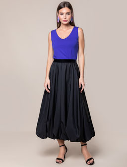 VILATTE / Трендовая юбка-баллон тафты репсового плетения  фото 5