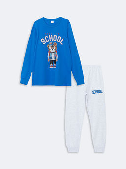 Bisiklet Yaka Erkek ?ocuk Pijama Tak?m?