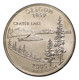 25 центов (1/4 доллара) 2005 года D США Штаты и территории  Орегон