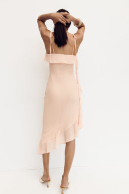 Vestido de volantes con tirantes de lazo - H&m фото 3