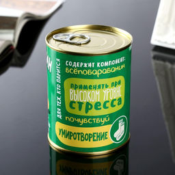 Носки мужские в банке «Пофигин», подарочные, чёрные, 43-45 р-р